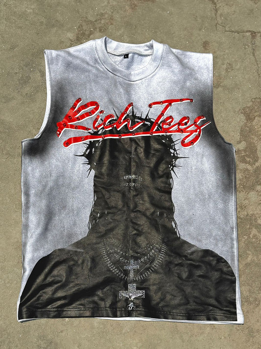 RichTees jesus face sleeveless